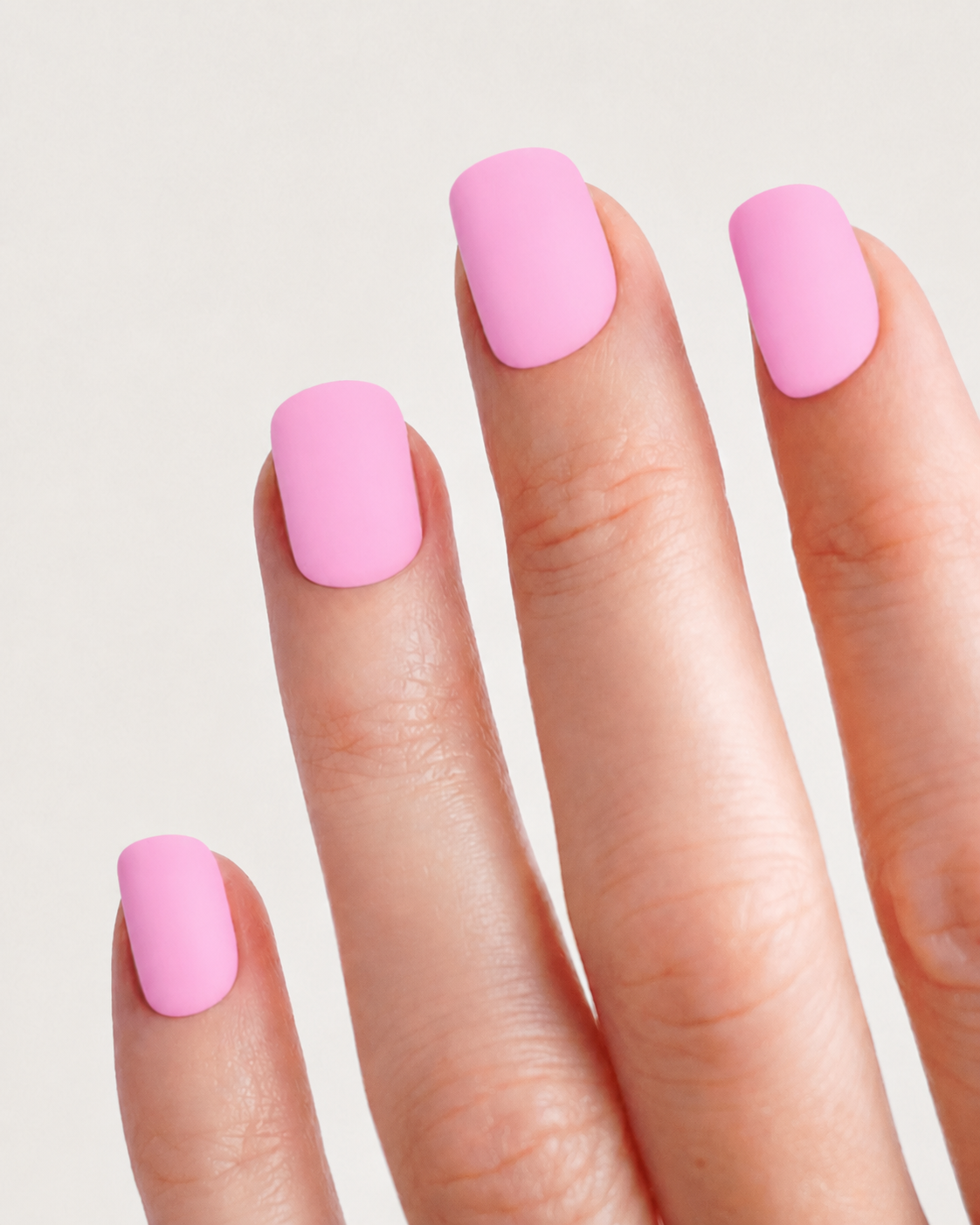 Petal Pink Short Square Soft Gel Press-On Nails