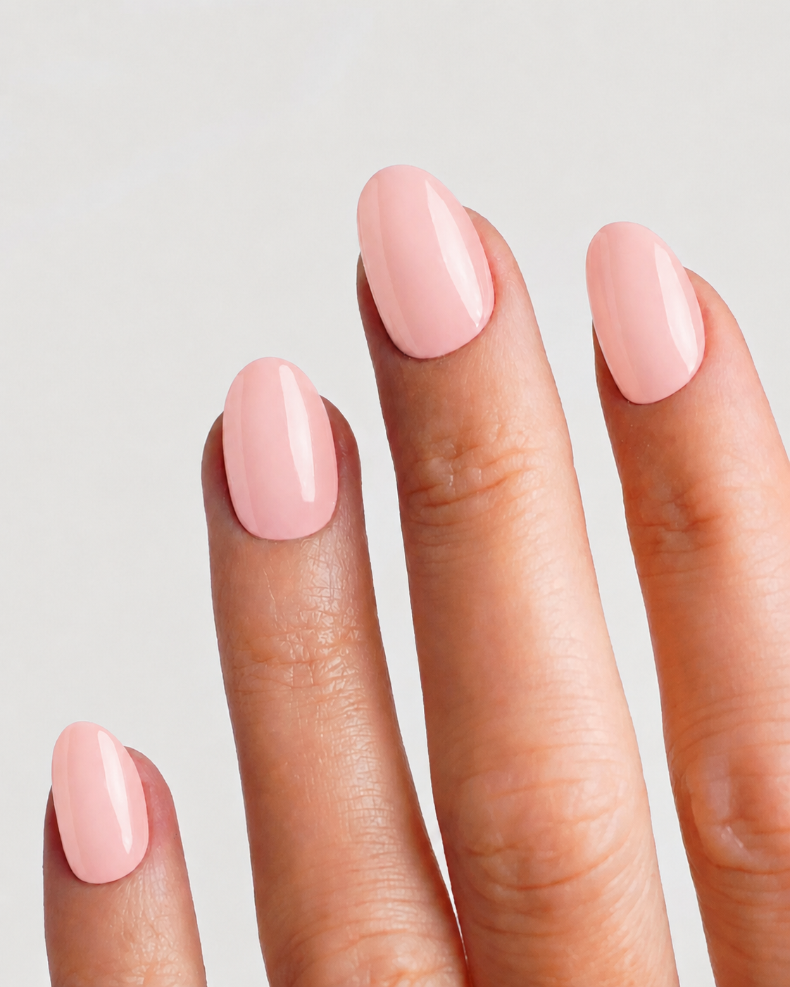 Peach Veil Short Round Soft Gel Press-On Nails