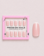 Blush Ombré French Short Round Soft Gel Press-On Nails