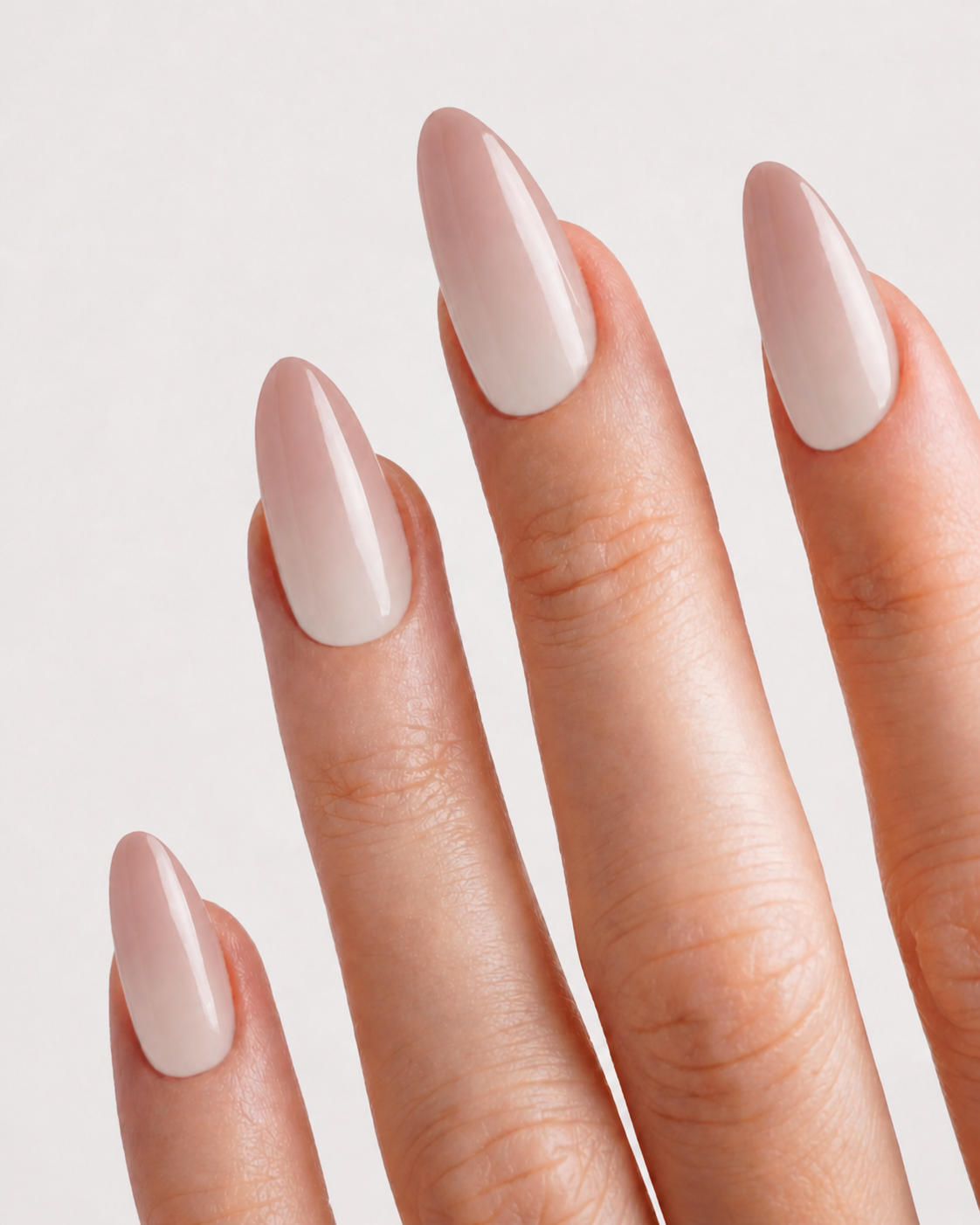 Taupe Veil Medium Almond Soft Gel Press-On Nails
