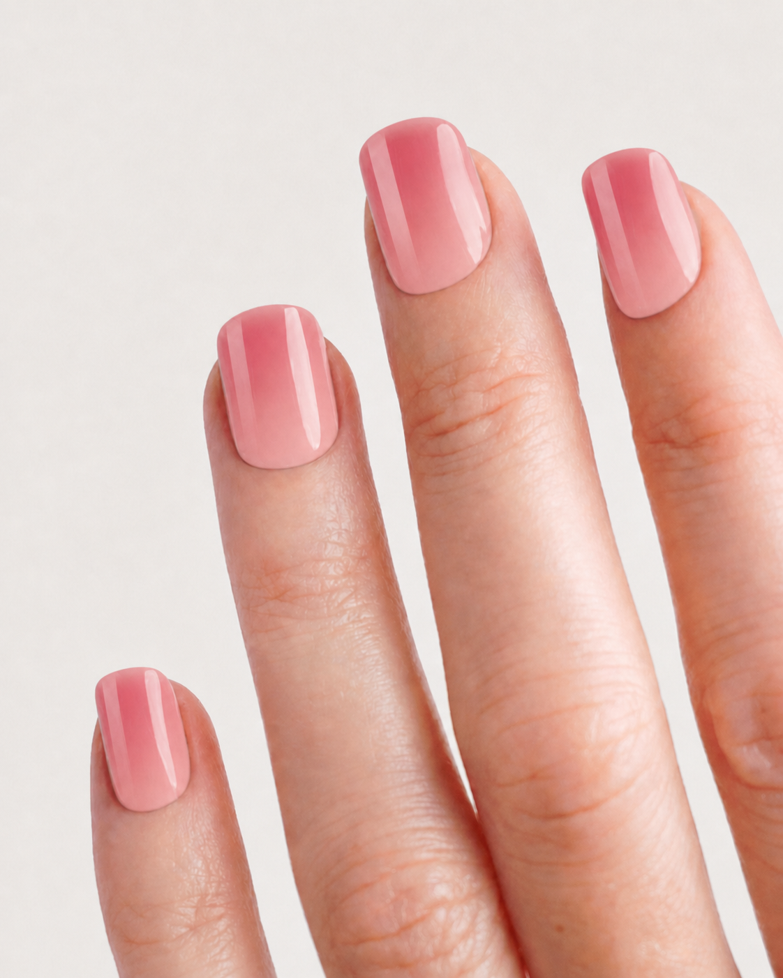Rosy Bloom Short Square Soft Gel Press-On Nails