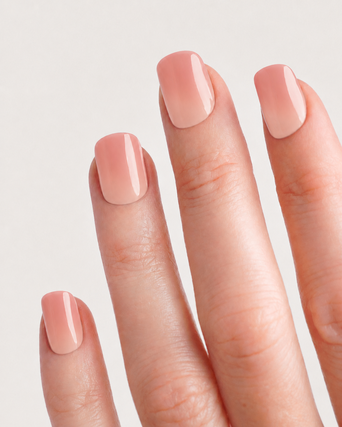Warm Blush Short Square Soft Gel Press-On Nails