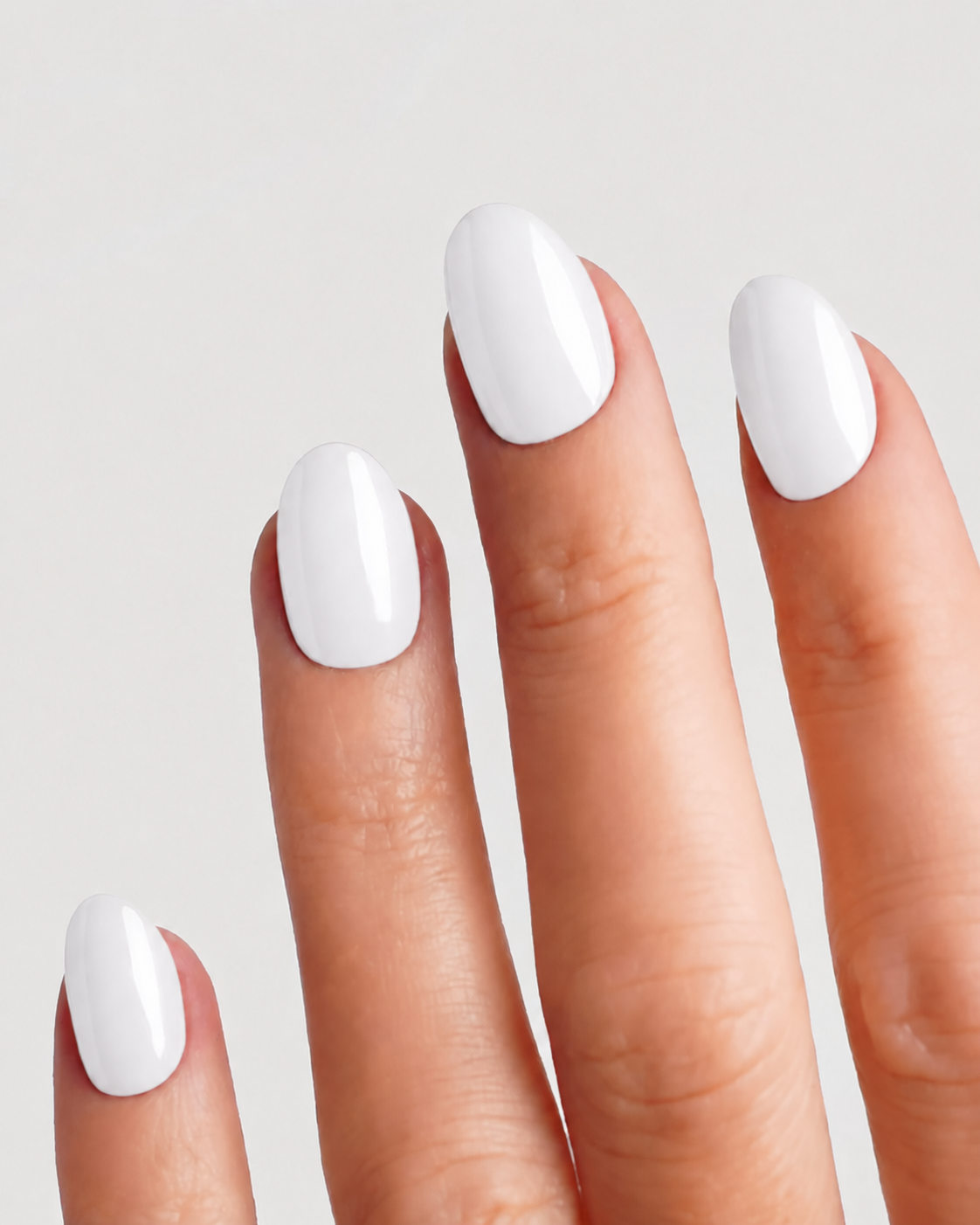 Milky White Short Round Soft Gel Press-On Nails