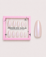 Opal Glow Medium Almond Soft Gel Press-On Nails