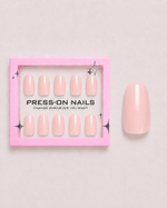 Peach Veil Short Round Soft Gel Press-On Nails