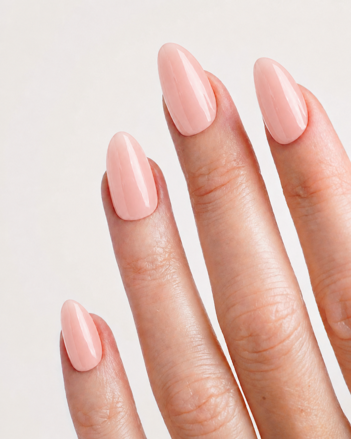 Peach Veil Short Almond Soft Gel Press-On Nails