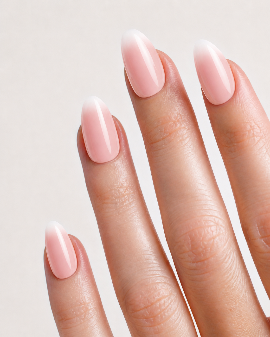 Rose Veil Medium Almond Soft Gel Press-On Nails