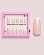 Rose Veil Medium Almond Soft Gel Press-On Nails