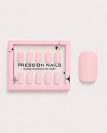 Powder Rose Short Square Soft Gel Press-On Nails