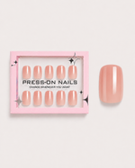 Warm Blush Short Square Soft Gel Press-On Nails