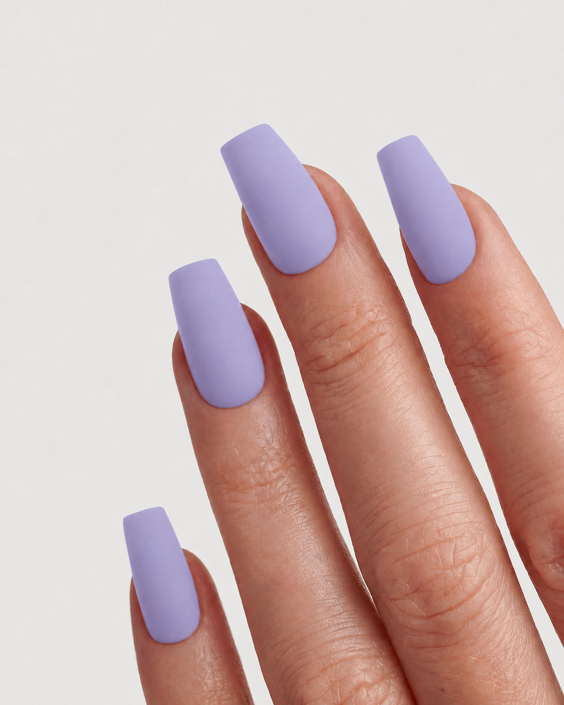 Lilac Velvet Coffin Soft Gel Press-On Nails