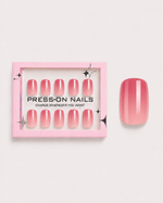 Rosy Bloom Short Square Soft Gel Press-On Nails